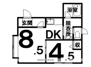 パリエ椿【1階】の間取り